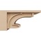 Ekena Millwork 8"W x 16"D x 8"H Wide Alma Rough Cedar Woodgrain TimberThane Corbel, Primed Tan CORUR08X16X08ALMRCPR - alternate 5